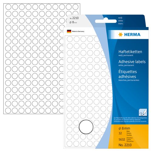 Etiqueta herma referencia 2210 - 8mm , HERMA , ETIQCARHER028 , 4008705022101